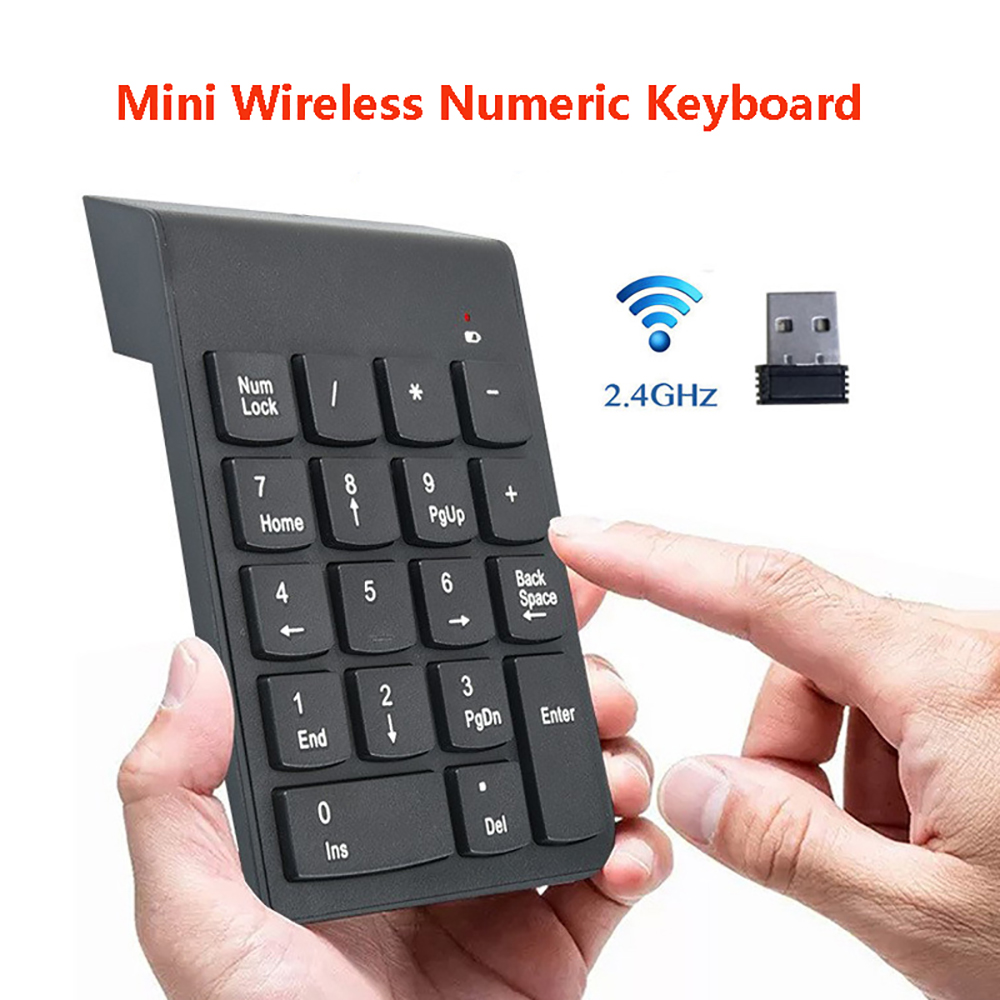 Keyboard Numpad Separate - Mini Teclado Numérico Inalámbrico de 2.4GHz,