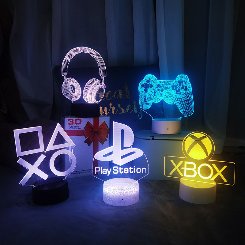 Accessories For Your Gaming Room - Lámpara, Luz Nocturna, Lámpara de Mesa