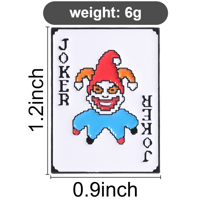 Pins de esmalte de póker con d - Joker Gaming Accessories reseña y precio