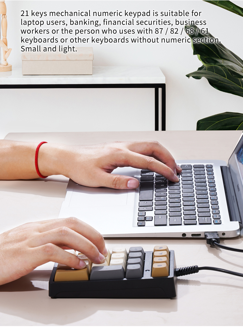 Teclado Numérico Mini T21 con  - Keyboard Numpad Separate reseña y precio
