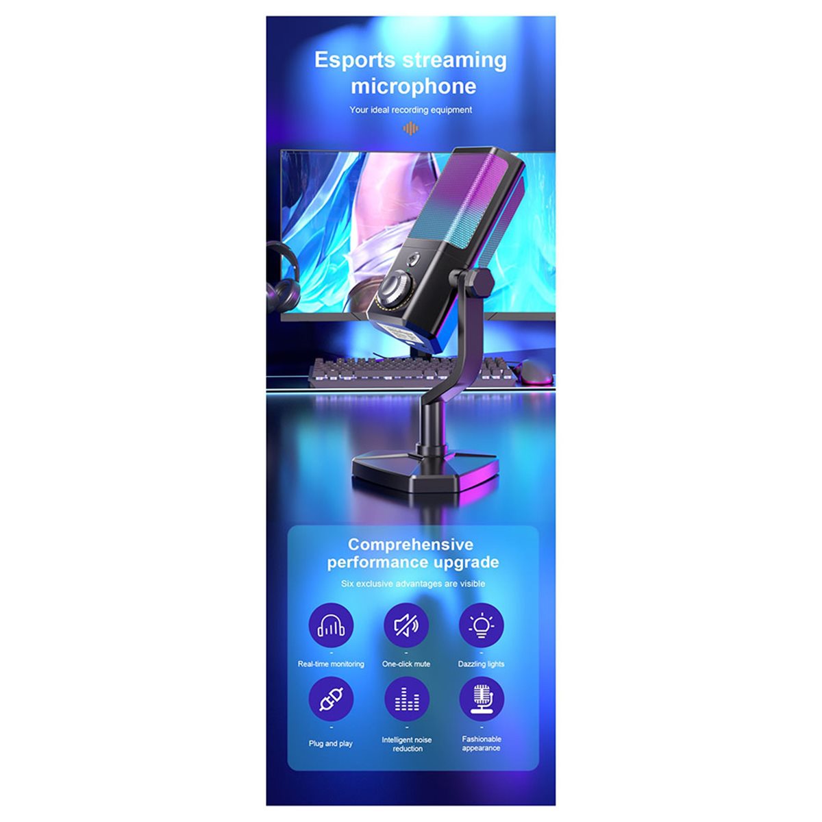 Micrófono RGB para Juegos, Esp - Gaming Accessories To Buy reseña y precio