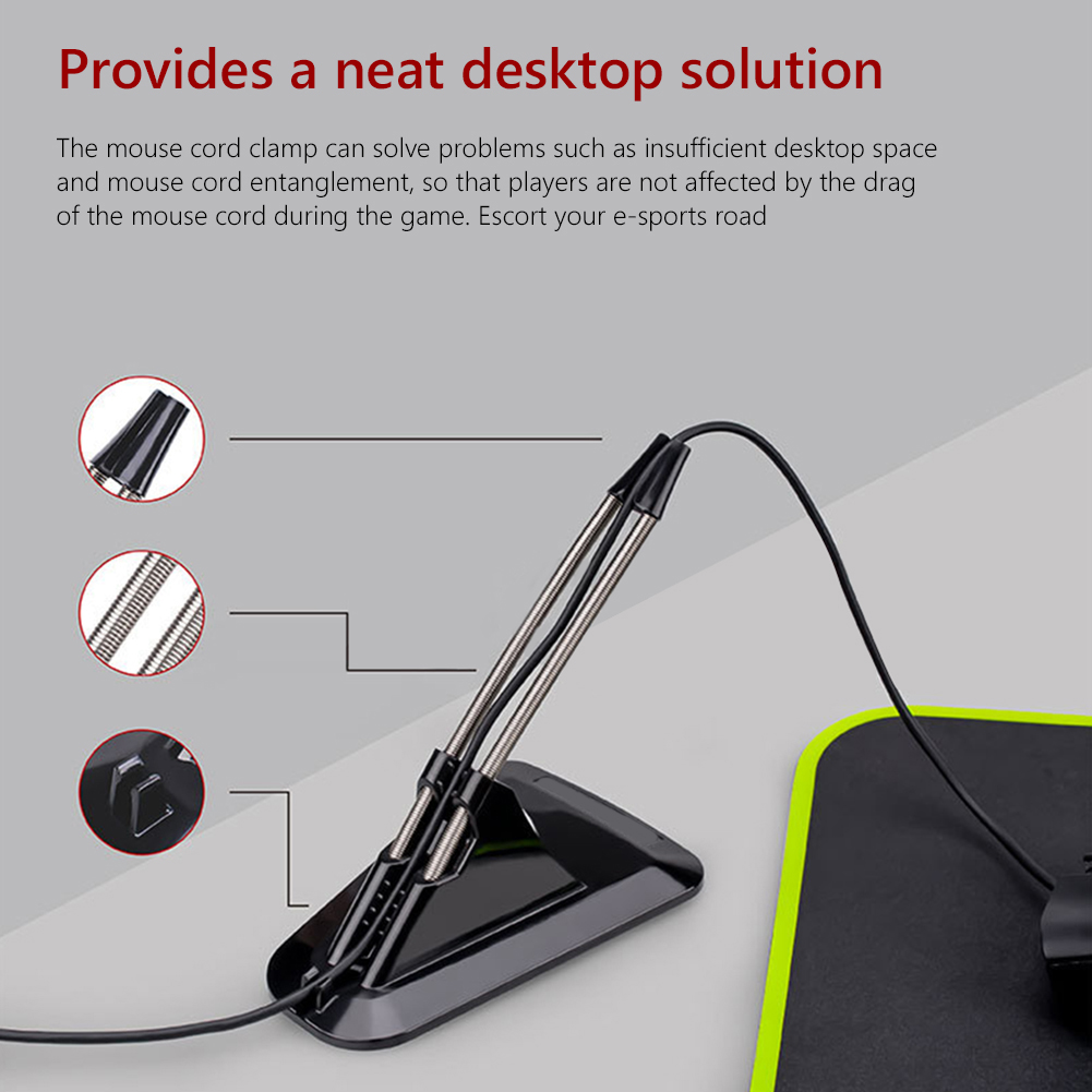 Soporte para cables de ratón d - Mouse Bungee Spring reseña y precio