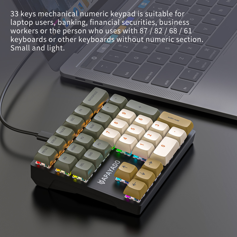 Teclado Numérico Compacto K33, - Keyboard Numpad Separate reseña y precio